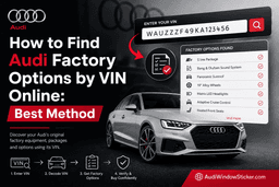 How to Find Any Audi Factory Options by VIN