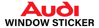 Audi Window Sticker logo